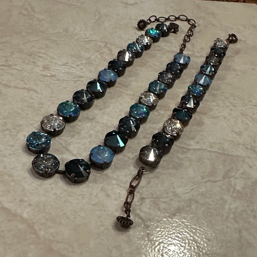 Shades of Blue Swarovski Necklace